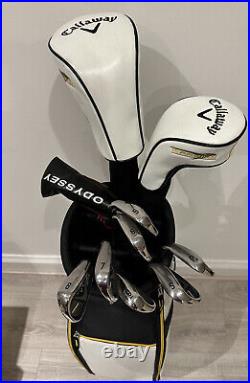 Callaway Warbird Mens Right Hand Golf Set With Bag, Headcovers Immaculate Cond