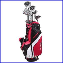 Fazer Mens CTR25 Graphite Complete Golf Package Set Red/Black