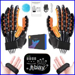 Left+Right Hand Function Rehabilitation Robot Gloves for Finger Stroke Recovery