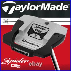 Taylormade Spider Gtx Silver Centre Shaft Putter 34 / Right Hand +headcover