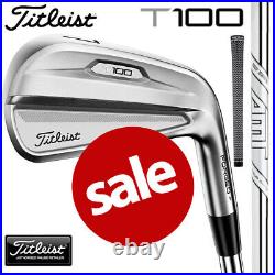 Titleist T100 Irons 4-PW Right Hand Dynaimic Gold AMT White Steel (2021 Model)