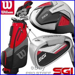 Wilson 2023 Prostaff Sgi Mens Premium Golf Set +golf Stand Carry Bag / 1 Longer